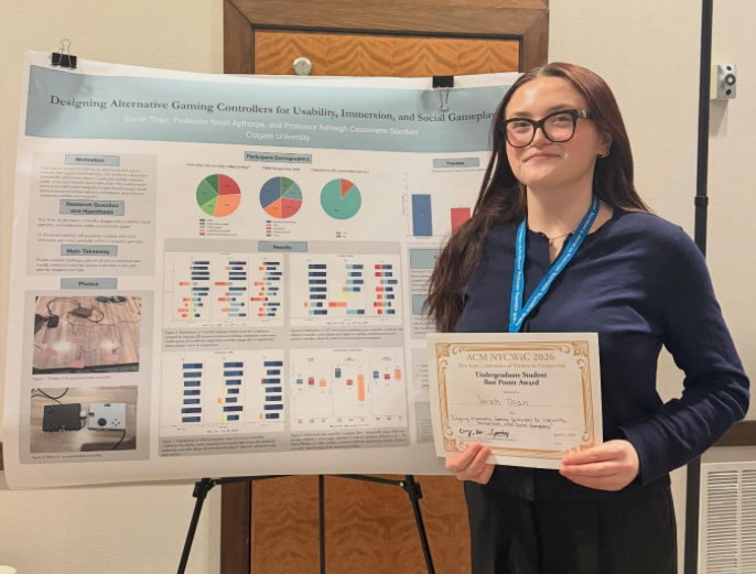 Sarah Than '26 wins Best Undergraduate Poster at NYCWIC